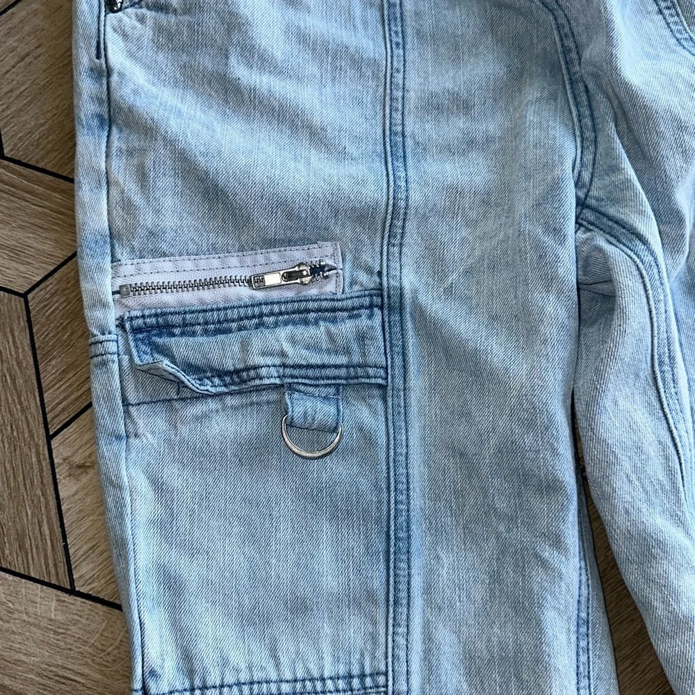 Hot Topic Light Blue Women's Cargo Jeans Size S - Picture 9 of 11